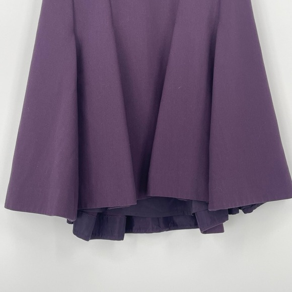 Elizabeth And James Purple Sleeveless V-Neck A-Line Pleated Skater Mini Dress 6 - Picture 7 of 10